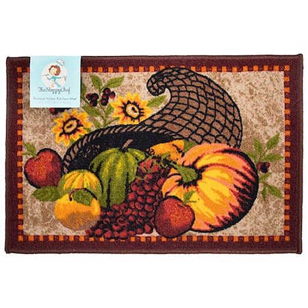 Monarch Brands Sloppy Chef Printed Rug - 20in x 30in, Harvest PNP-KTC-20X30-HAR